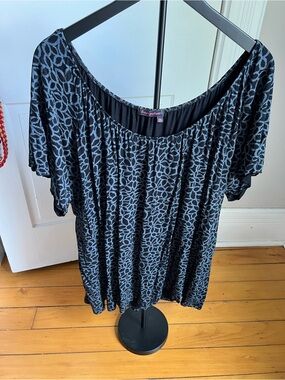 fresh produce women’s Black and Gray Printed Tunic size 2XL
